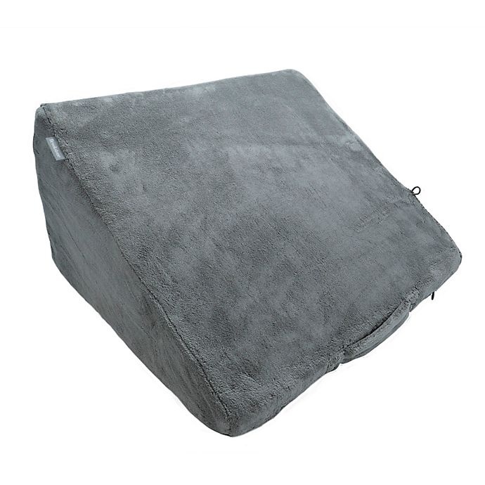 slide 2 of 5, Brookstone Bed Wedge Junior Pillow - Grey, 1 ct