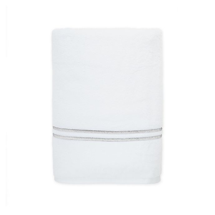 slide 1 of 1, Wamsutta Egyptian Cotton Striped Bath Towel - Grey/Multicolor, 1 ct