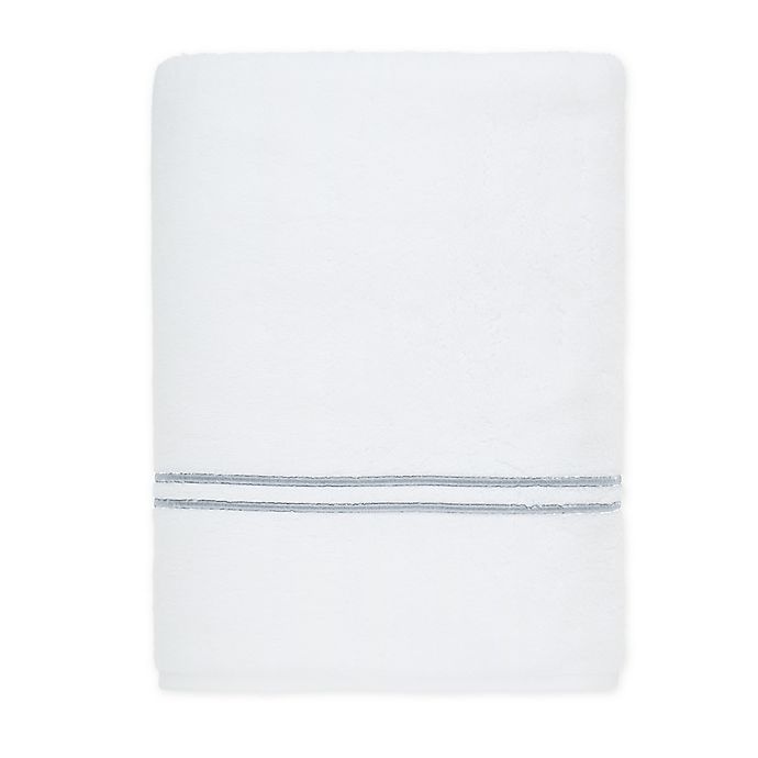 slide 1 of 1, Wamsutta Egyptian Cotton Striped Bath Sheet - Grey/Multicolor, 1 ct