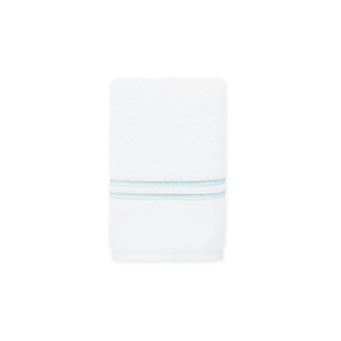 slide 1 of 1, Wamsutta Egyptian Cotton Striped Hand Towel - Blue/White, 1 ct