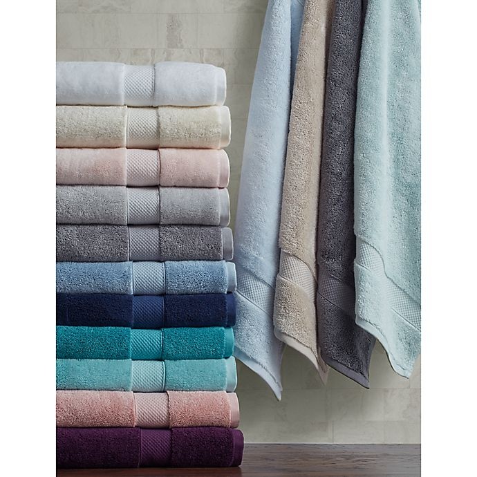 slide 3 of 9, Wamsutta Egyptian Cotton Striped Bath Towel - Rose/Grey, 1 ct