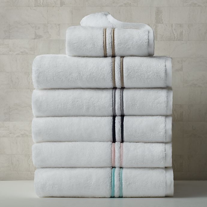 slide 6 of 9, Wamsutta Egyptian Cotton Striped Bath Towel - Rose/Grey, 1 ct