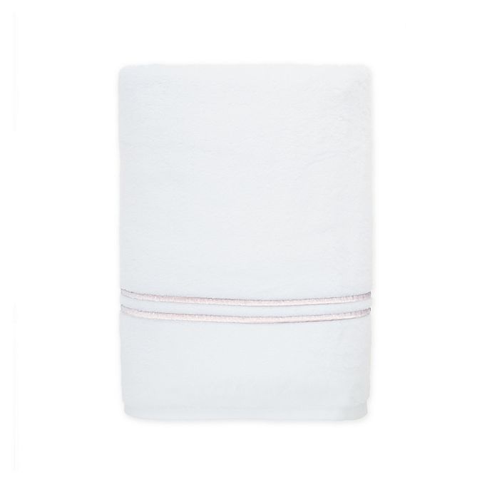 slide 1 of 9, Wamsutta Egyptian Cotton Striped Bath Towel - Rose/Grey, 1 ct