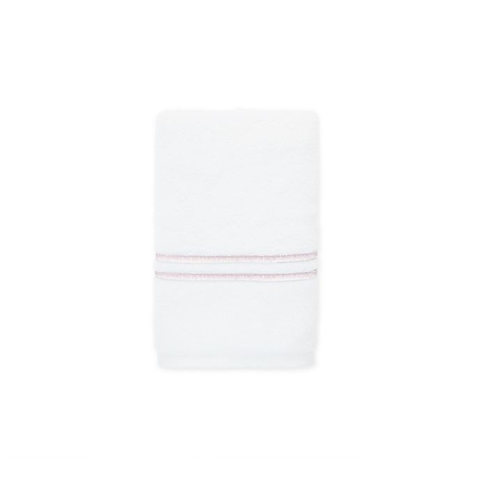 slide 1 of 9, Wamsutta Egyptian Cotton Striped Hand Towel - Rose/Grey, 1 ct