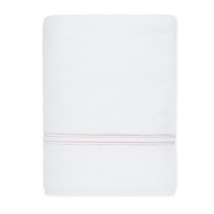 slide 1 of 9, Wamsutta Egyptian Cotton Striped Bath Sheet - Rose/Grey, 1 ct