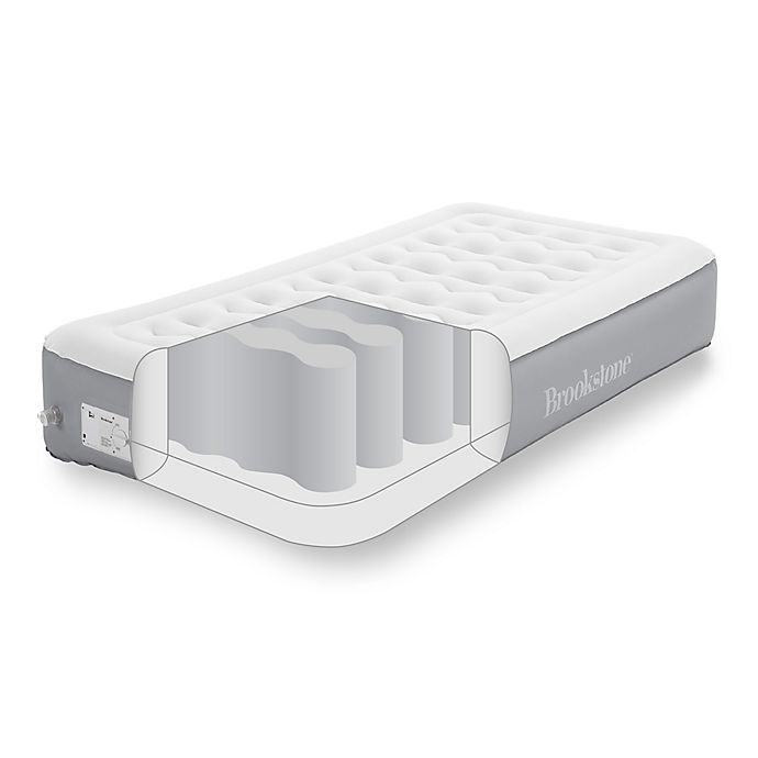 slide 2 of 9, Brookstone Perfect Twin Air Mattress, 12 in