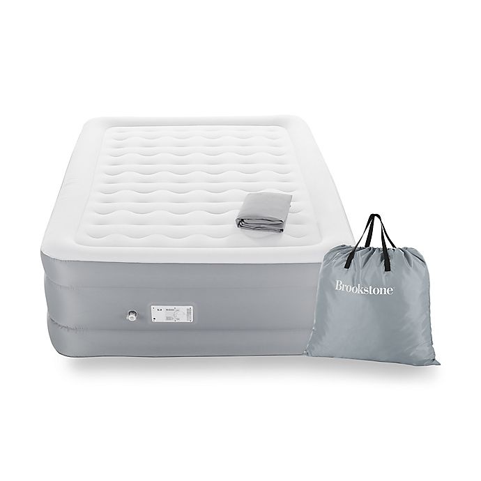 slide 3 of 9, Brookstone Perfect Full Air Mattress, 18 in