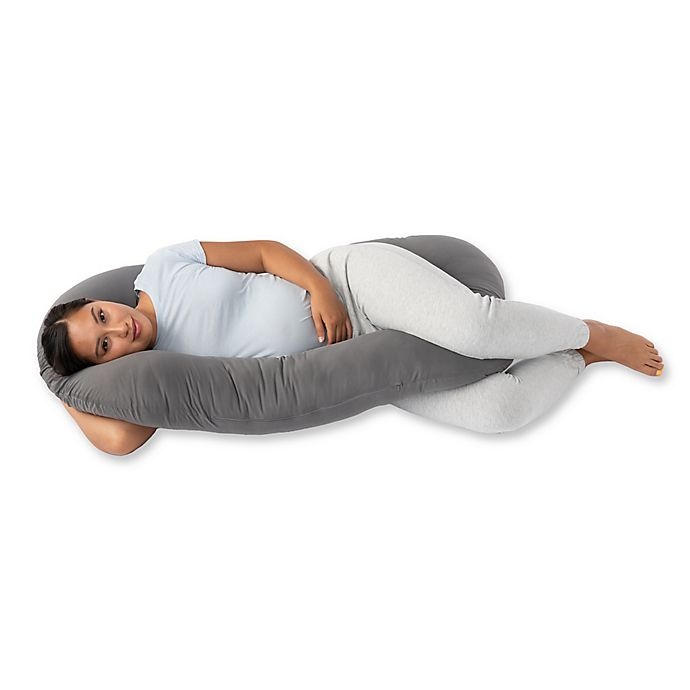 slide 4 of 7, Therapedic Pregnancy Pillow - Grey, 1 ct