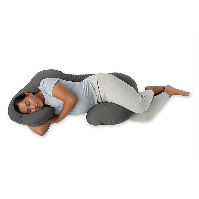 slide 7 of 7, Therapedic Pregnancy Pillow - Grey, 1 ct