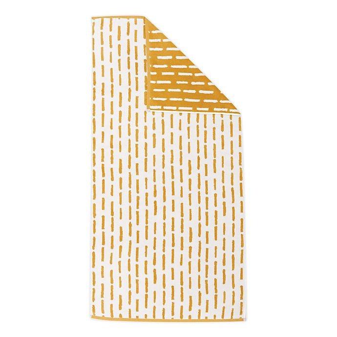 slide 2 of 2, Marmalade Kids Towel Gold Stripes Bath, 1 ct