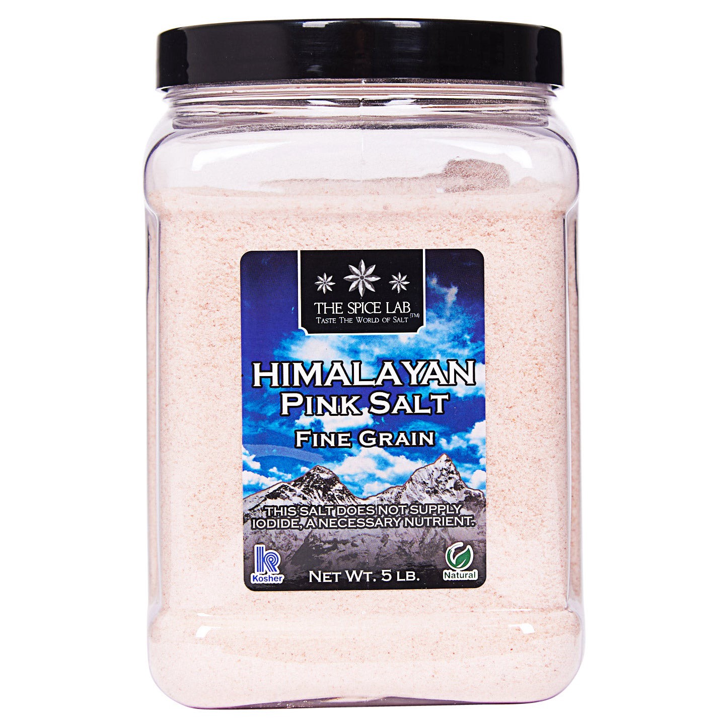 slide 1 of 2, Himalayan Fine Grain Pink Salt, 5 lbs, 