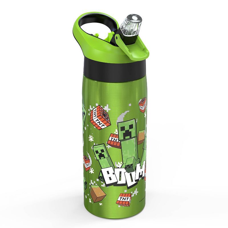 slide 3 of 5, Minecraft 19oz Stainless Steel Double Wall Water Bottle - Zak Designs, 19 oz