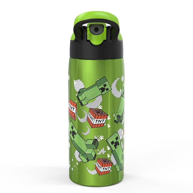 slide 4 of 5, Minecraft 19oz Stainless Steel Double Wall Water Bottle - Zak Designs, 19 oz