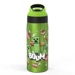 Zak Designs Minecraft 19oz Stainless Steel Double Wall Water Bottle