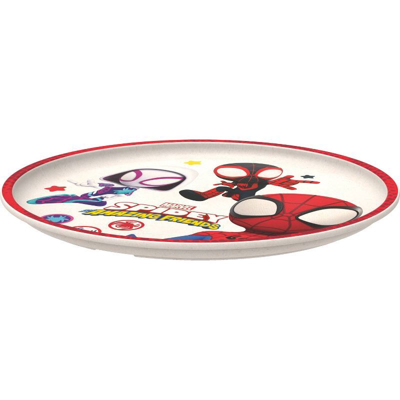 slide 4 of 6, Zak Designs 'spidey and His Amazing Friends' 2pk 8" Melamine Bamboo Dining Plate Set, 2 ct