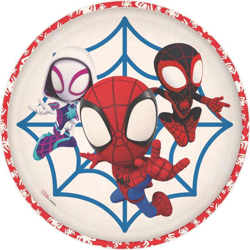slide 6 of 6, Zak Designs 'spidey and His Amazing Friends' 2pk 8" Melamine Bamboo Dining Plate Set, 2 ct