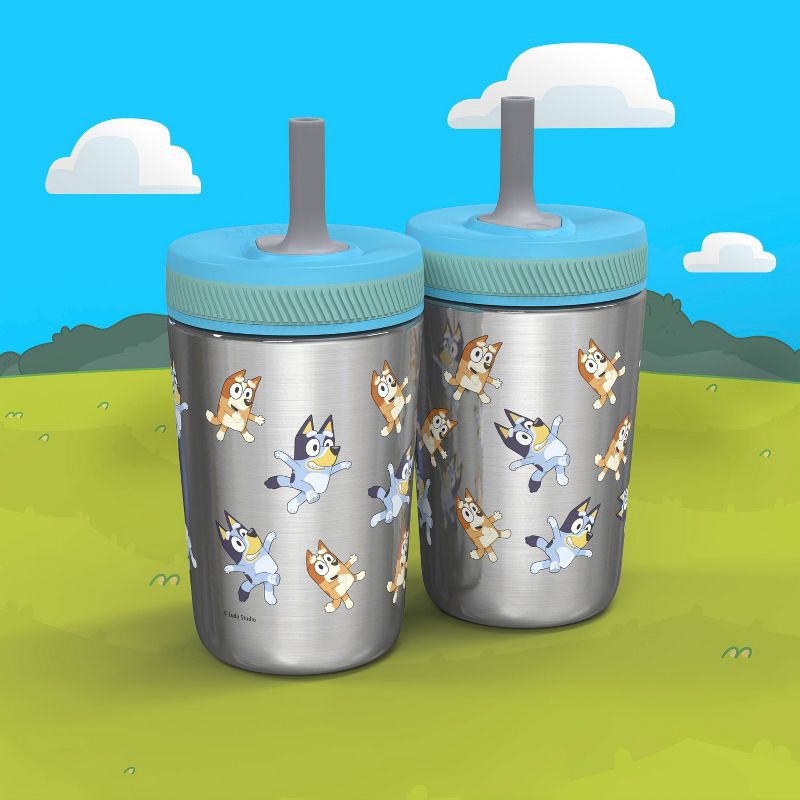 slide 6 of 6, Bluey 12oz Stainless Steel Double Wall Kelso Tumbler - Zak Designs, 12 oz