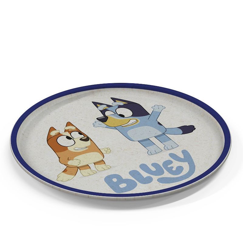 slide 2 of 4, Zak Designs 'Bluey' 2pk 8" Melamine Bamboo Dining Plate Set, 2 ct