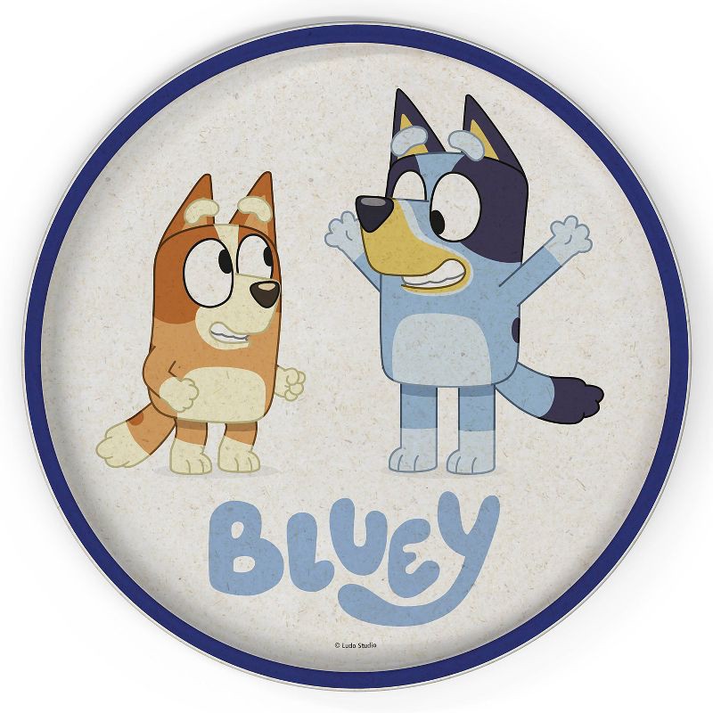 slide 4 of 4, Zak Designs 'Bluey' 2pk 8" Melamine Bamboo Dining Plate Set, 2 ct