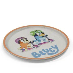 Zak Designs 'Bluey' 2pk 8" Melamine Bamboo Dining Plate Set