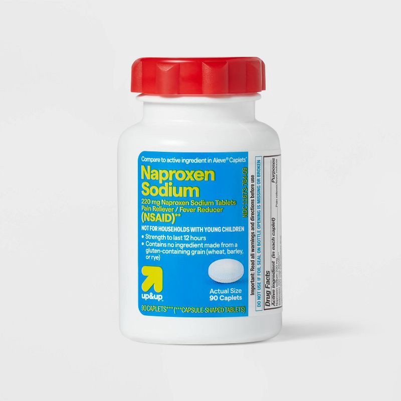slide 1 of 4, Naproxen NSAID Sodium Tablets - 90ct - up&up™, 90 ct