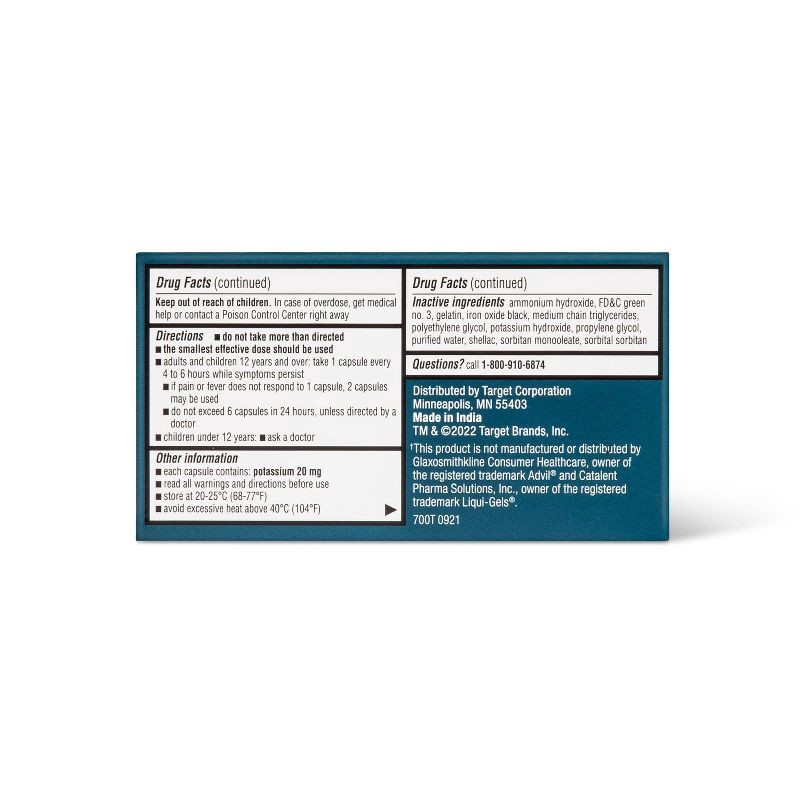 slide 5 of 6, Ibuprofen Mini Gelcaps (NSAID) - 80ct - up&up™, 80 ct