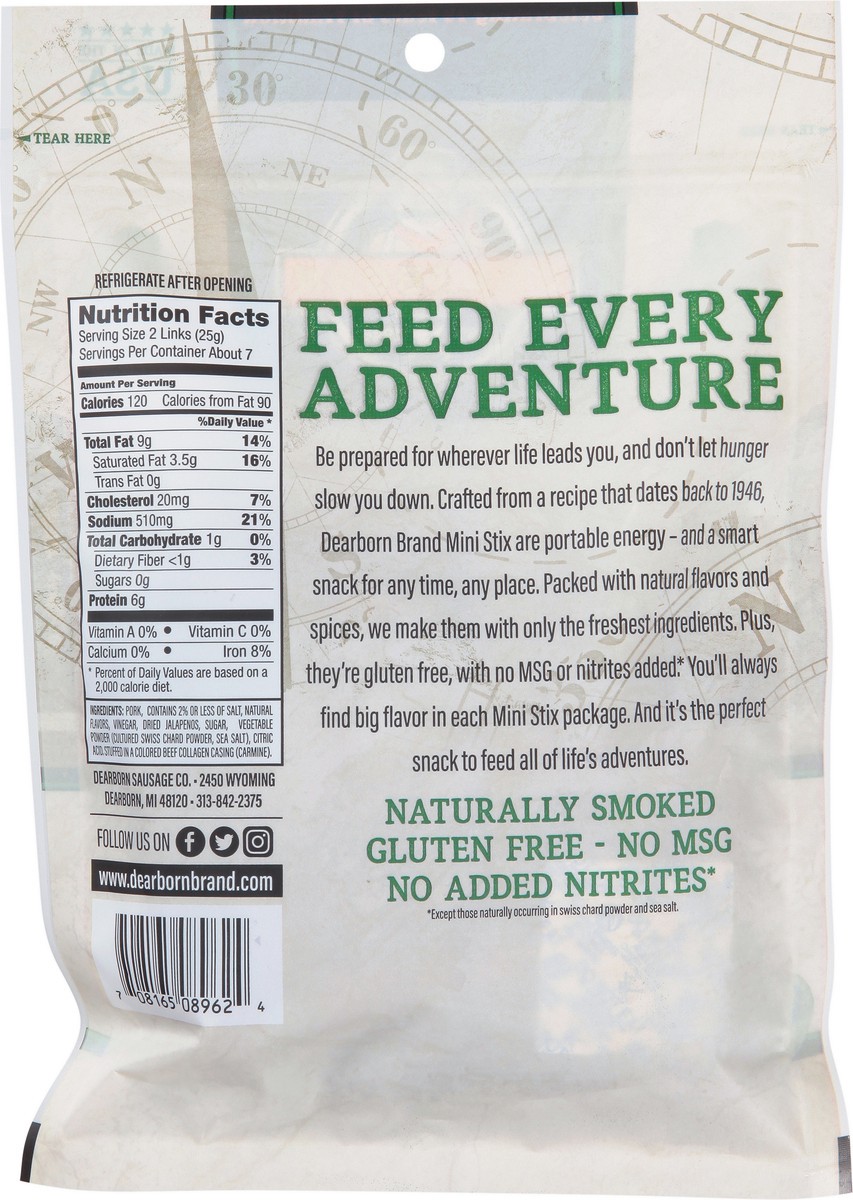 slide 4 of 14, Dearborn Jalapeno Mini Stix 6Oz, 1 ct