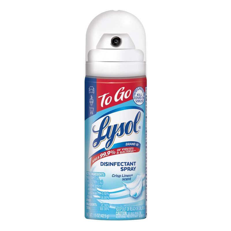 slide 1 of 4, Lysol To Go Disinfectant Spray - 1.5oz, 1.5 oz