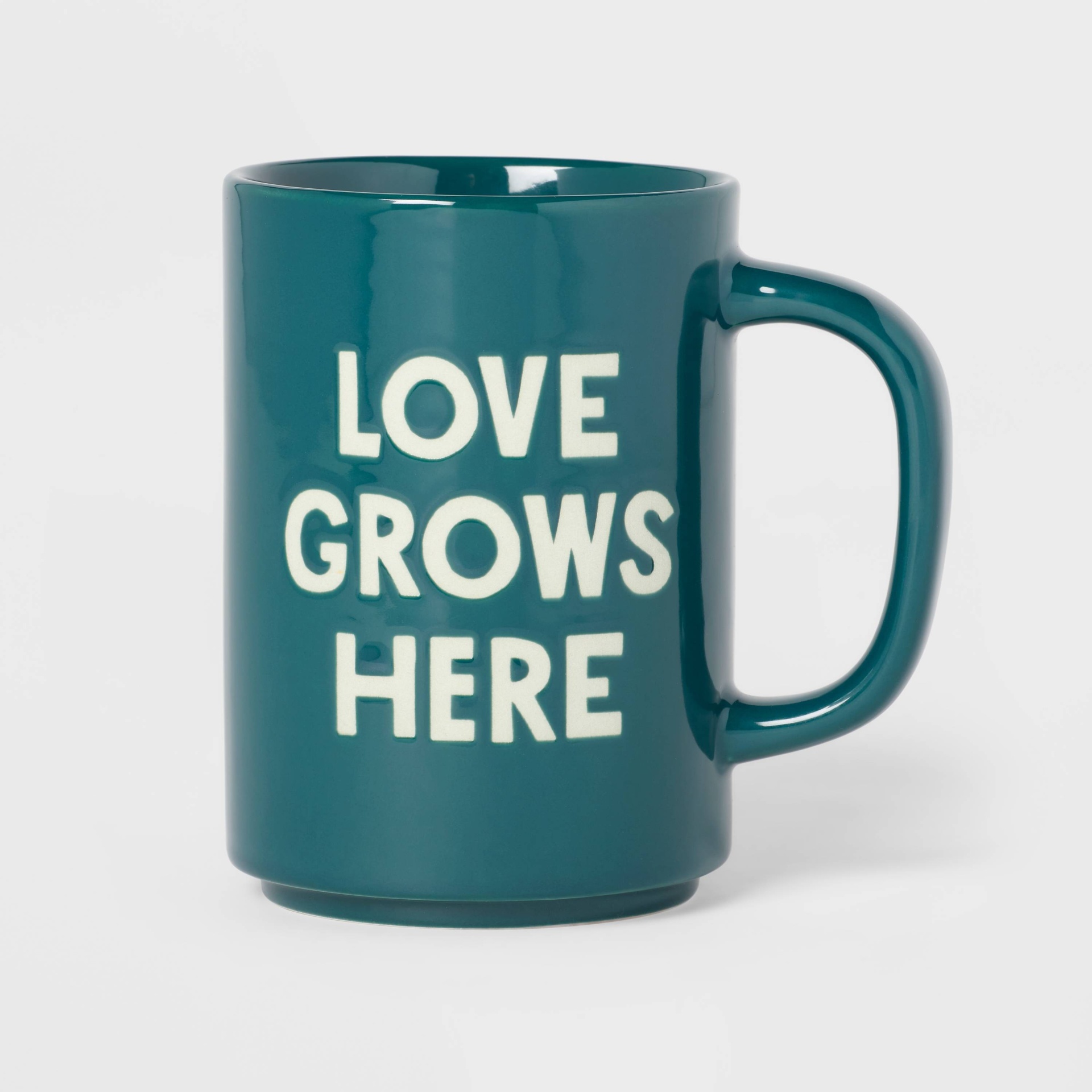 slide 1 of 3, 16oz Stoneware Love Grows Here Mug - Room Essentials, 16 oz