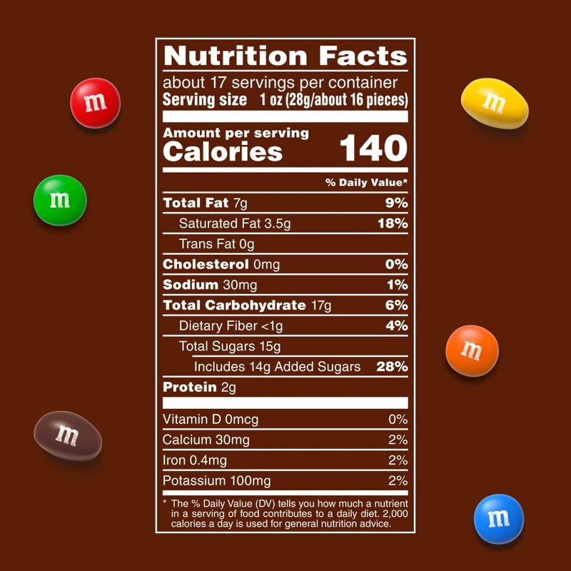 slide 9 of 9, M&M's Milk Chocolate, Peanut, And Peanut Butter Classic Chocolate Assortment Family Size Candy Mix Bag - 17.2oz, 17.2 oz