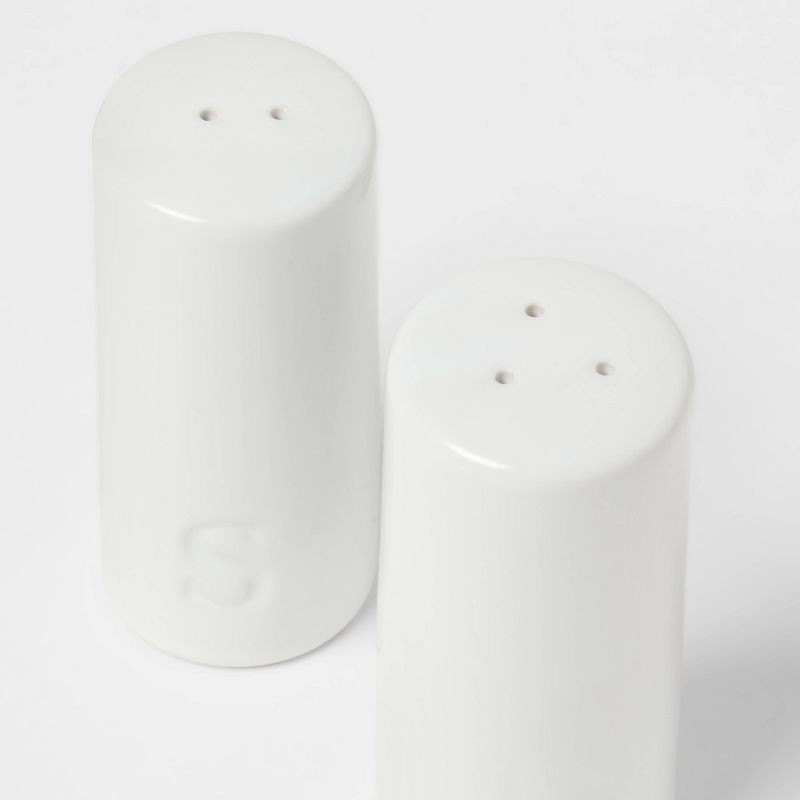 slide 3 of 3, 2pc Stoneware Salt and Pepper Shaker Set - Threshold™, 2 ct