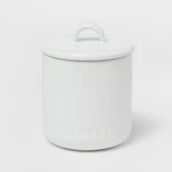 27oz Stoneware Hand Lettered Coffee Canister - Threshold™