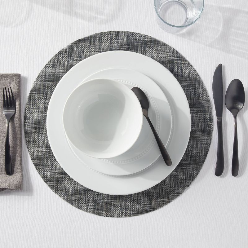 slide 2 of 4, Textilene Charger Black - Threshold™, 1 ct