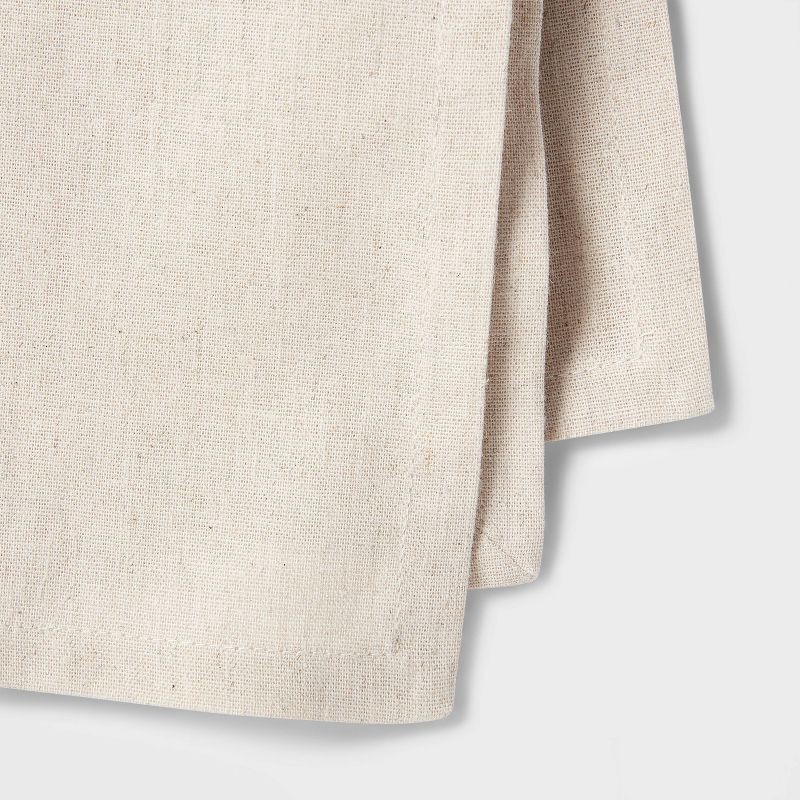 slide 3 of 3, 4pk Cotton and Linen Blend Napkins - Threshold™: Reversible Solid Cloth, Traditional Style, OEKO-TEX Certified, 18"x18", 4 ct