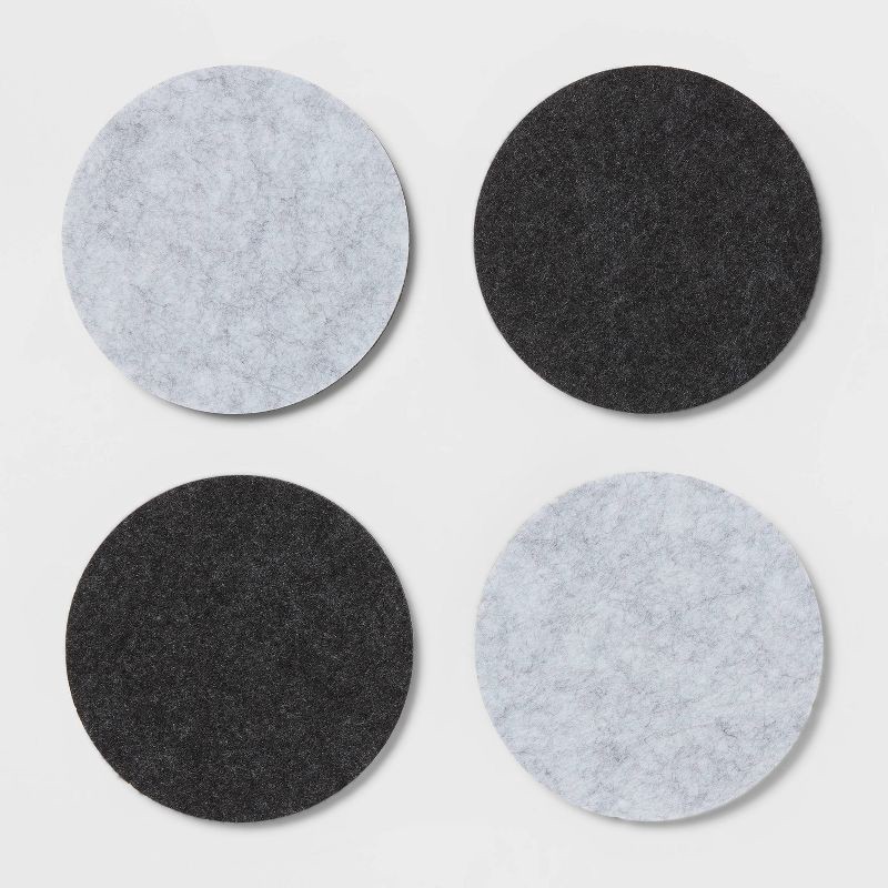 slide 3 of 3, 4pk Felt Coasters - Threshold™, 4 ct