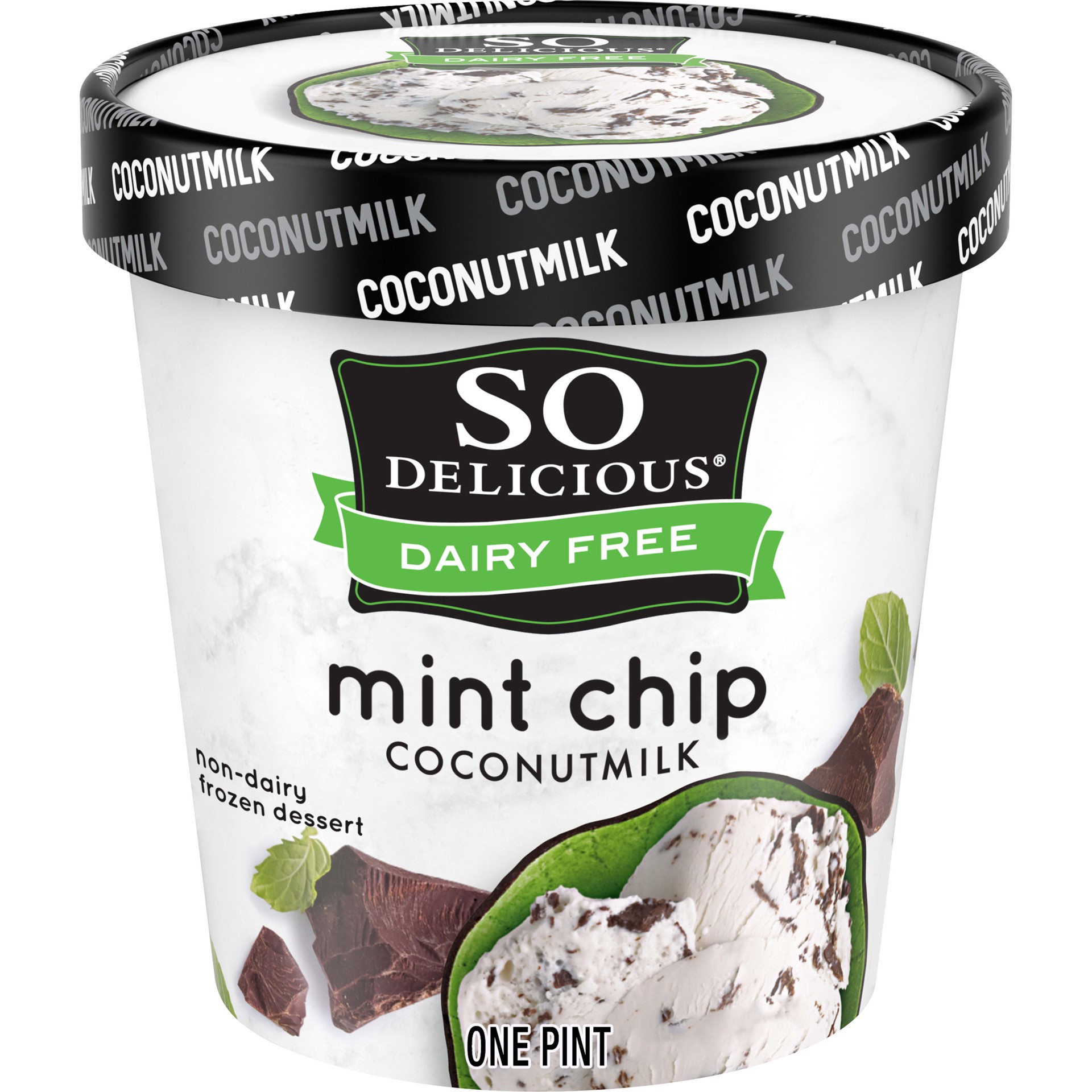 slide 1 of 8, So Delicious Dairy Free Mint Chip Coconut Milk Frozen Dessert - 16oz, 