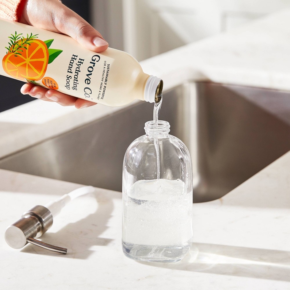 slide 4 of 8, Grove Co. Orange & Rosemary Hand Soap Refill - 24 fl oz, 24 fl oz