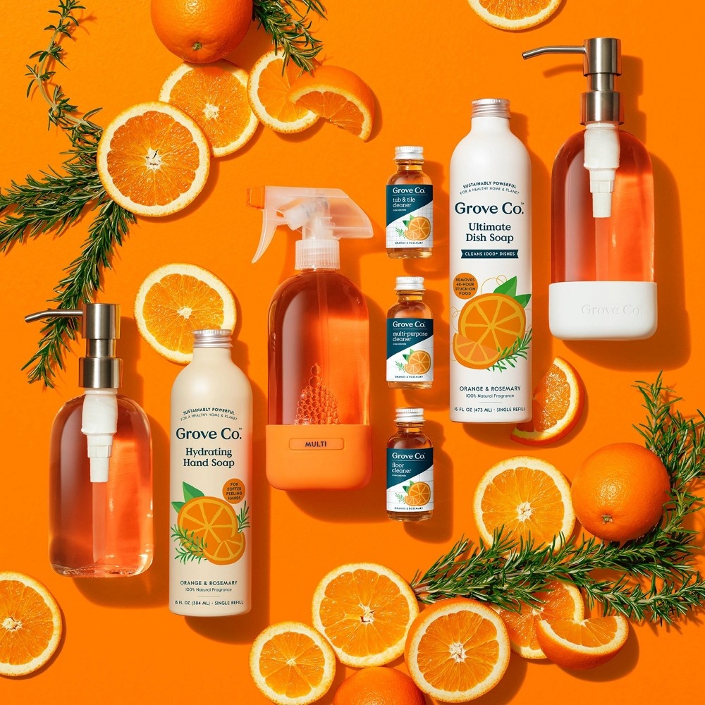 slide 7 of 8, Grove Co. Orange & Rosemary Hand Soap Refill - 24 fl oz, 24 fl oz