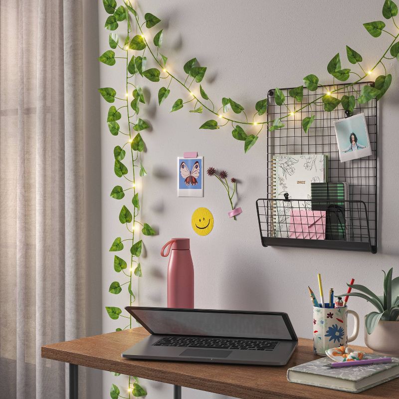 slide 2 of 5, LED Vine String Lights Warm White - Room Essentials™: USB & Battery Powered, Indoor Decor, 20 LEDs, 1 ct