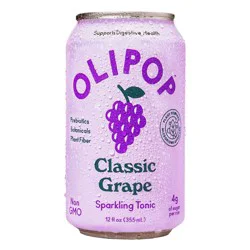 OLIPOP Classic Grape Prebiotic Soda - 12 fl oz Can