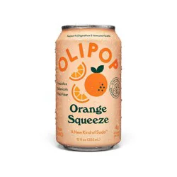 OLIPOP 9g Fiber Prebiotic Soda Orange Squeeze - 12 fl oz Can