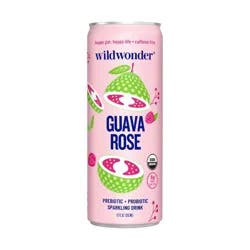 wildwonder Guava Rose Prebiotic + Probiotic Sparkling Drink - 12 fl oz Can