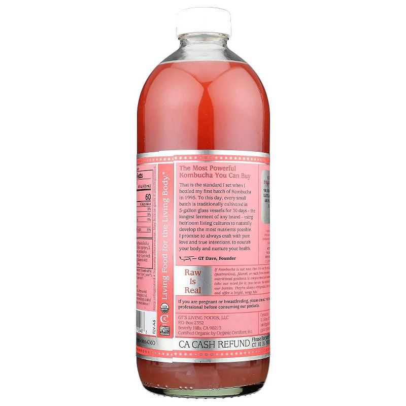 slide 3 of 6, GT's Synergy Guava Goddess Organic Raw Kombucha - 48 fl oz, 48 fl oz