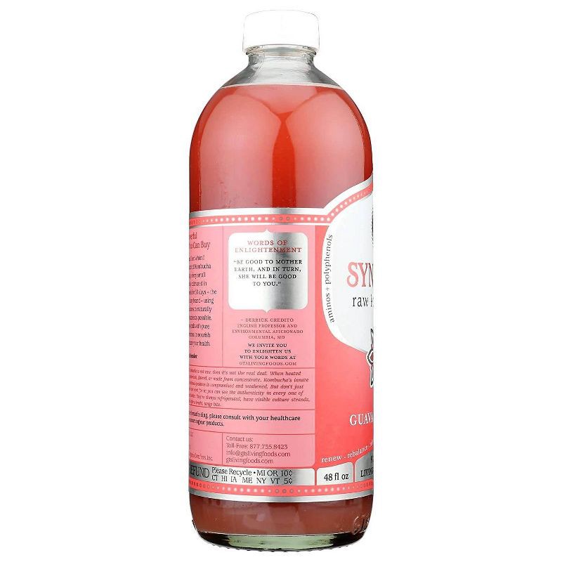 slide 4 of 6, GT's Synergy Guava Goddess Organic Raw Kombucha - 48 fl oz, 48 fl oz