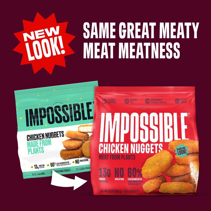 slide 2 of 6, Impossible Plant Based Chicken Nuggets - Frozen - 13.5oz, 13.5 oz