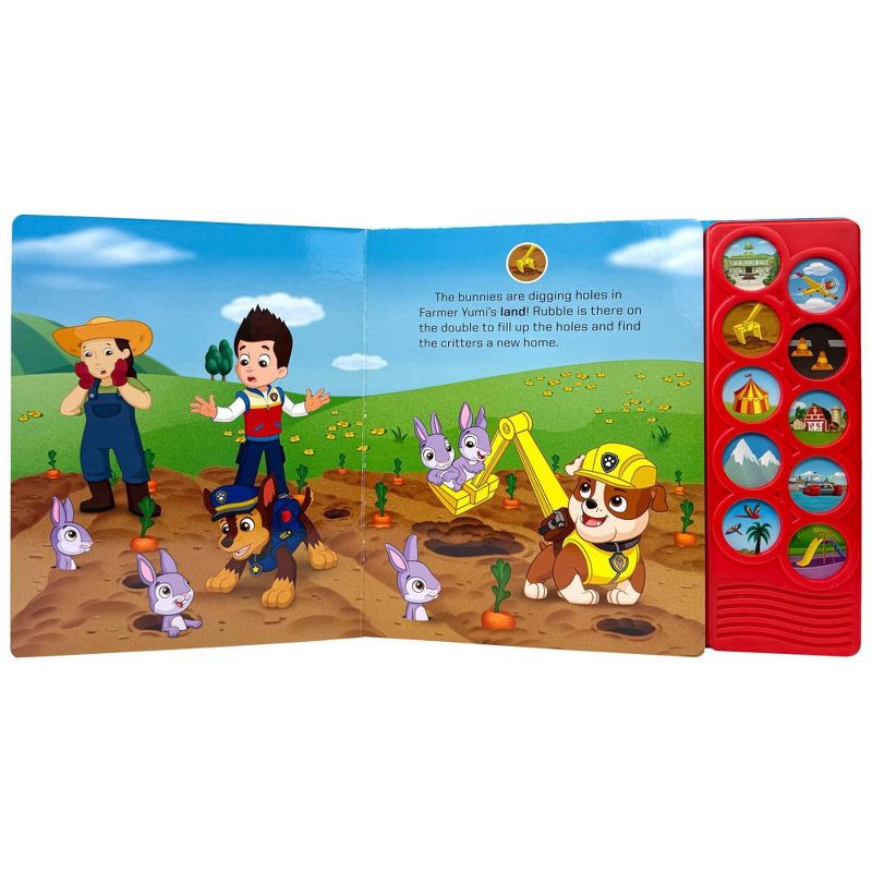 slide 3 of 5, PAW Patrol Land, Sea and Sky! - 10 Button Sound Book - Listen and Learn Board Book, 1 ct