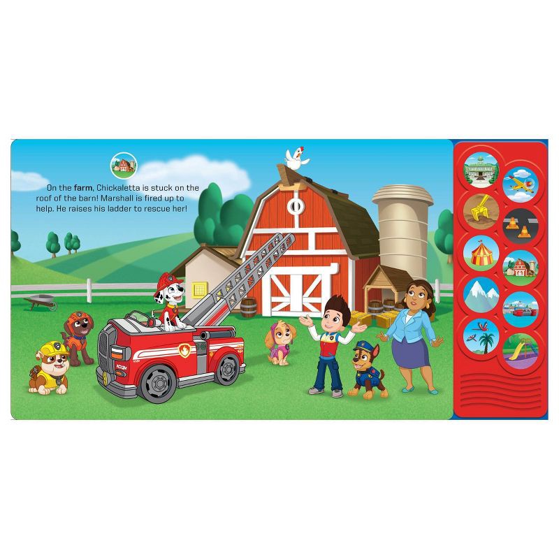 slide 3 of 4, PAW Patrol Land, Sea and Sky! - 10 Button Sound Book - Listen and Learn Board Book, 1 ct