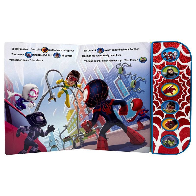 slide 2 of 5, Spidey and His Amazing Friends Spidey & His Amazing Friends - Spidey to the Rescue Textured Sound Board Book - Touch & Feel Textured Sound Pad for Tactile Play, 1 ct