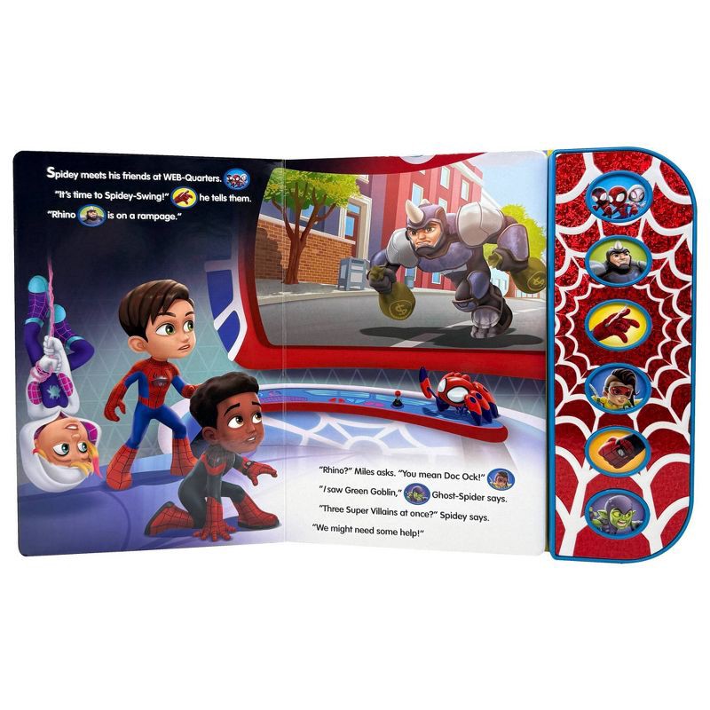 slide 3 of 5, Spidey and His Amazing Friends Spidey & His Amazing Friends - Spidey to the Rescue Textured Sound Board Book - Touch & Feel Textured Sound Pad for Tactile Play, 1 ct