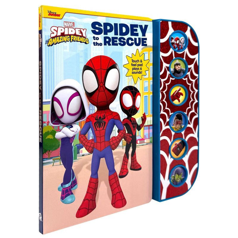 slide 4 of 5, Spidey and His Amazing Friends Spidey & His Amazing Friends - Spidey to the Rescue Textured Sound Board Book - Touch & Feel Textured Sound Pad for Tactile Play, 1 ct